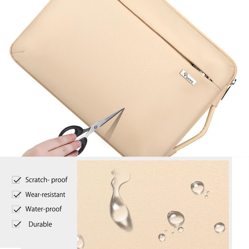 Voova 13 Inch Laptop Sleeve Case Compatible With Macbook Air/Macbook Pro 13 M2/M1,13.5 Surface Laptop 5/4,Xps 13 Chromebook,Ipad Pro 12.9,360Protective Computer Carry Bag Cover With Organizer Pocket - Image 4